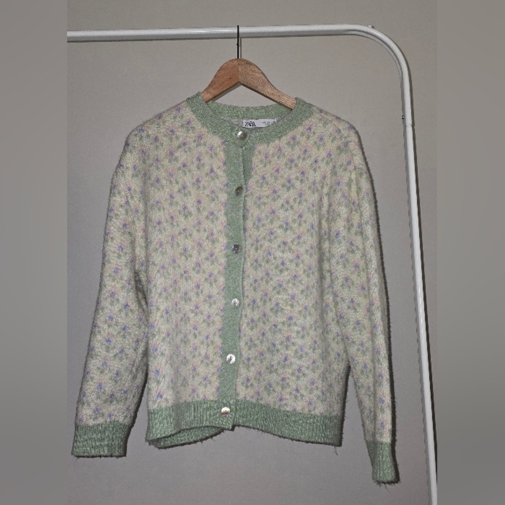 Zara Women's Pastel Patterned Cardigan